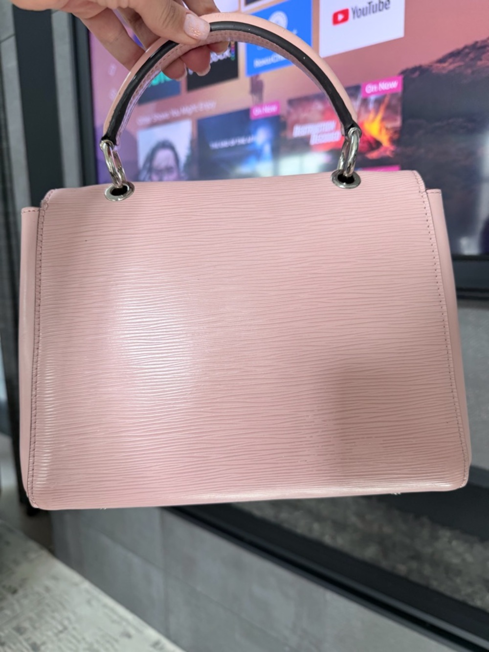 Louis Vuitton Pink Epi Leather Top Handle Satchel - Picture 9 of 16